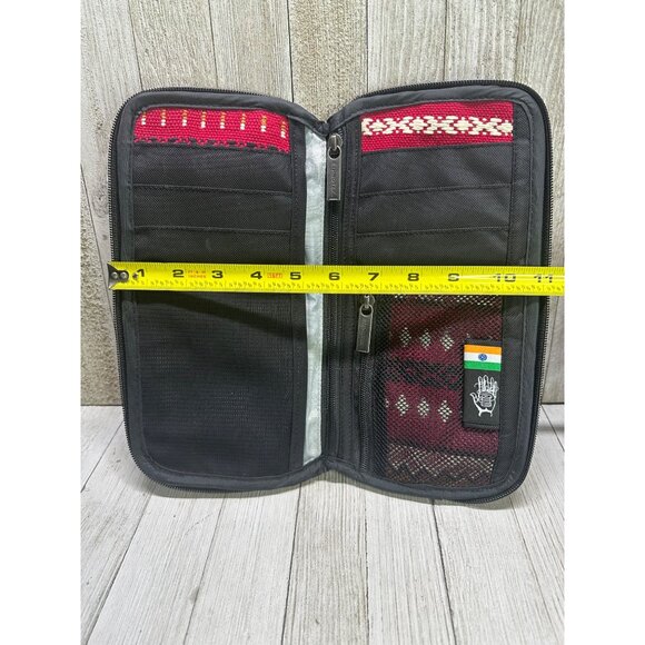 Ethnotek Indian Textile Accordion Travel Clutch Wallet Organizing RFID - Picture 10 of 10